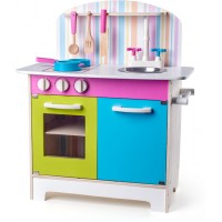 Bucatarie de joaca pentru copii din lemn cu accesorii Julia WoodyLand Bucatarie de joaca pentru copii din lemn cu accesorii Julia WoodyLand